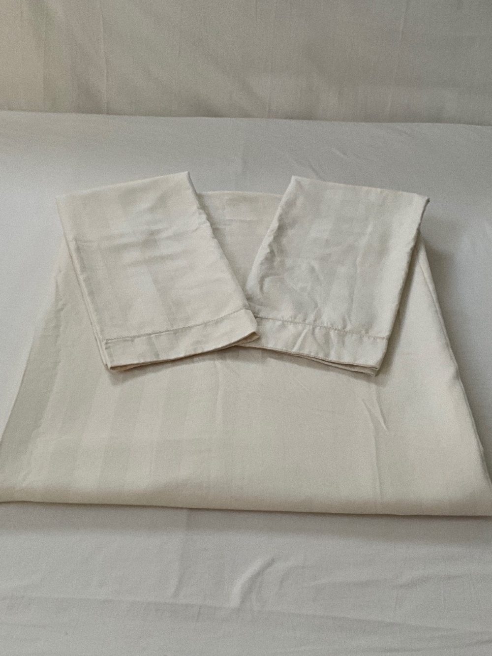 CHARTER CLUB Damask Stripe Queen Duvet Set Ivory